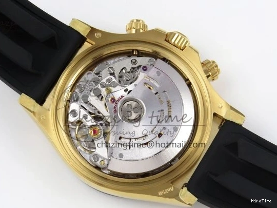 MiroTime 0220 Efficient Daytona 116518 Clean 1:1 Best Edition YG Dial on Oysterflex Rubber Strap SA 1673